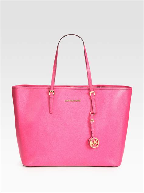 rosa michael kors tasche|Michael Kors opened satchel purse.